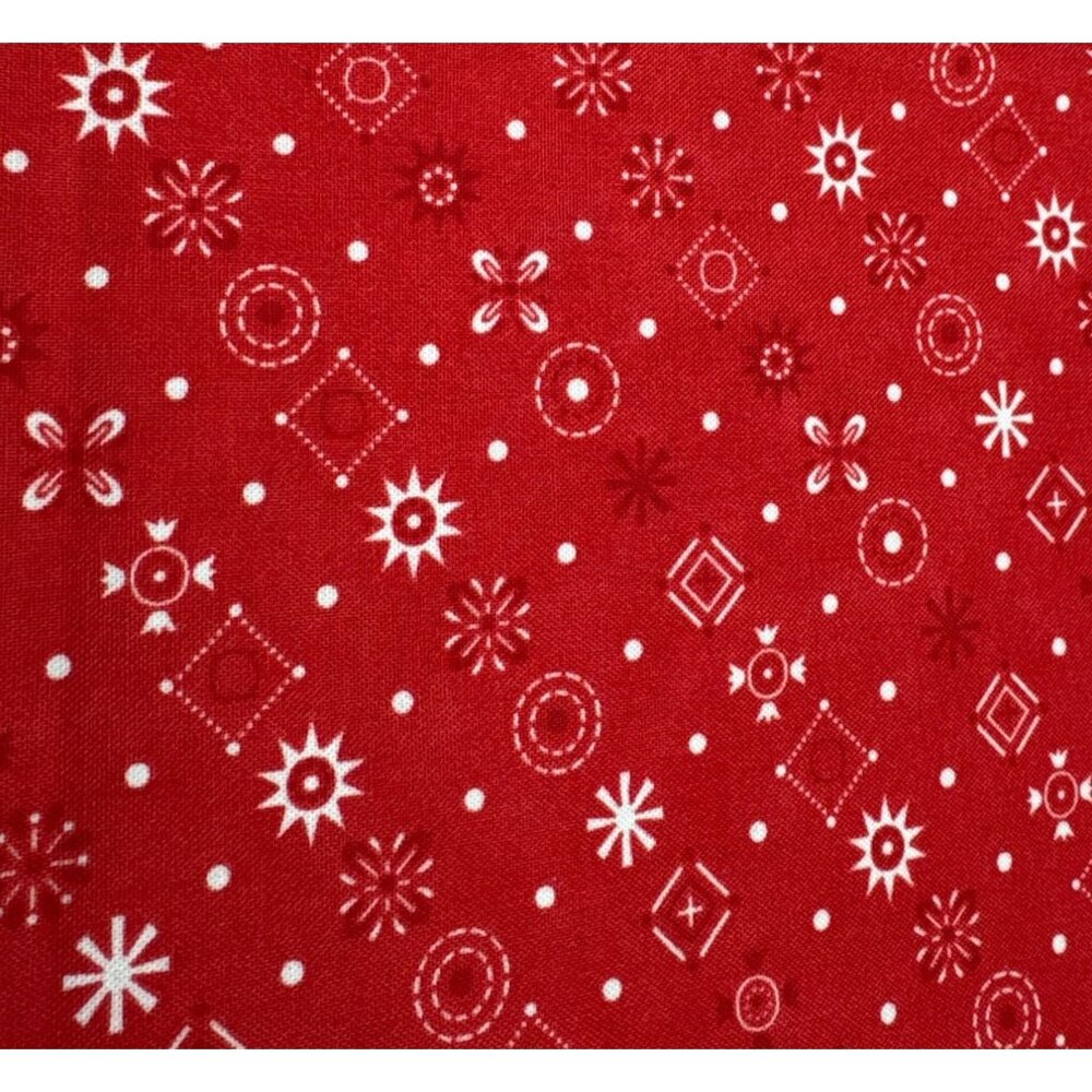 Red & White "Baby Jane" Cotton Fabric by Cosmo Cricket for Moda